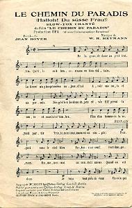 CHANSON ET PAROLES 2